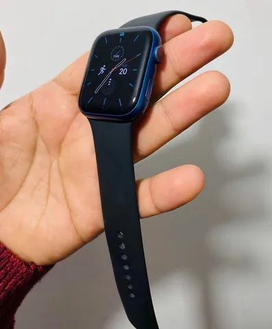 Relógio Apple Watch MKNY3LL/A SE 40mm / GPS - Prata/Azul no