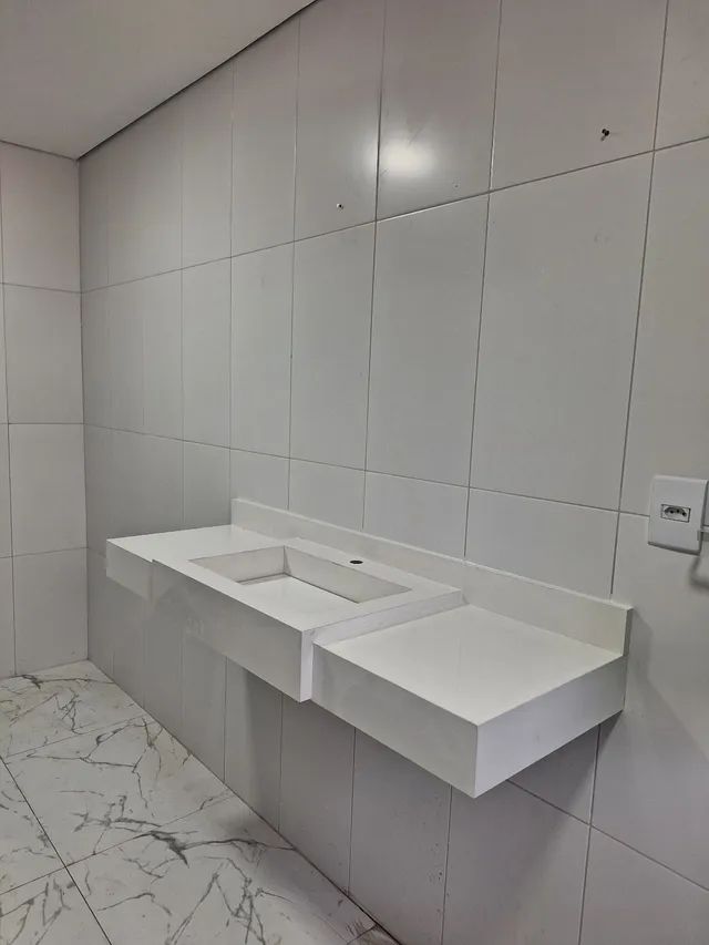 Bancadas,lavatorios,pias esculpidas em porcelanato. - Foto 6
