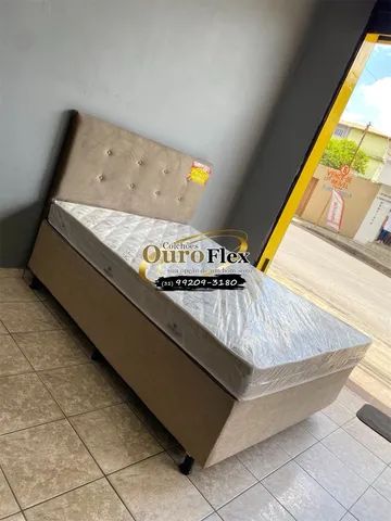Cama box com colchão de espuma D33  - Foto 4