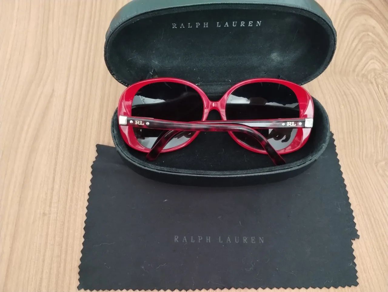 Ralph Lauren ORIGINAL - Óculos Oversize Vermelho e Tartaruga 
