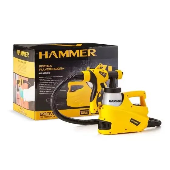 Pistola Pulverizadora 650w 700ml Pp-650 Hammer Promoção