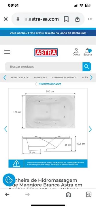 Banheira HIDROMASSAGEM  - Foto 4
