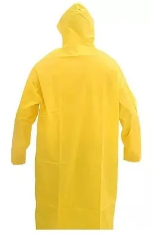 Capa De Chuva Pvc Forrada c/ Capuz Amarela Tamanhos: M/G/GG  - Foto 4