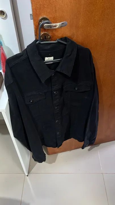Jaqueta jeans preta