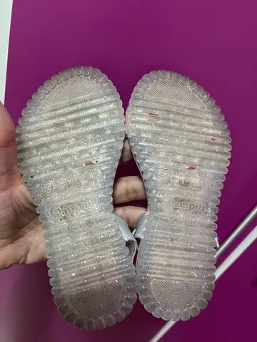 Sandalha infantil pampili prata tamanho 26 pouco uso  - Foto 2