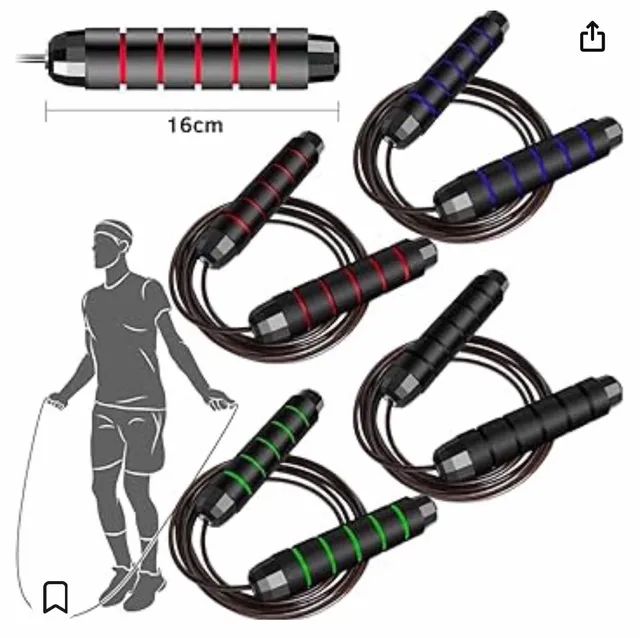 Corda de Pular Speed Rope Cross Training Rolamento Duplo