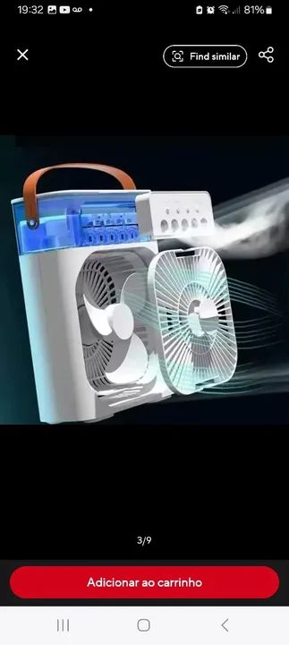 Ventilador e umidificador individual - Foto 3