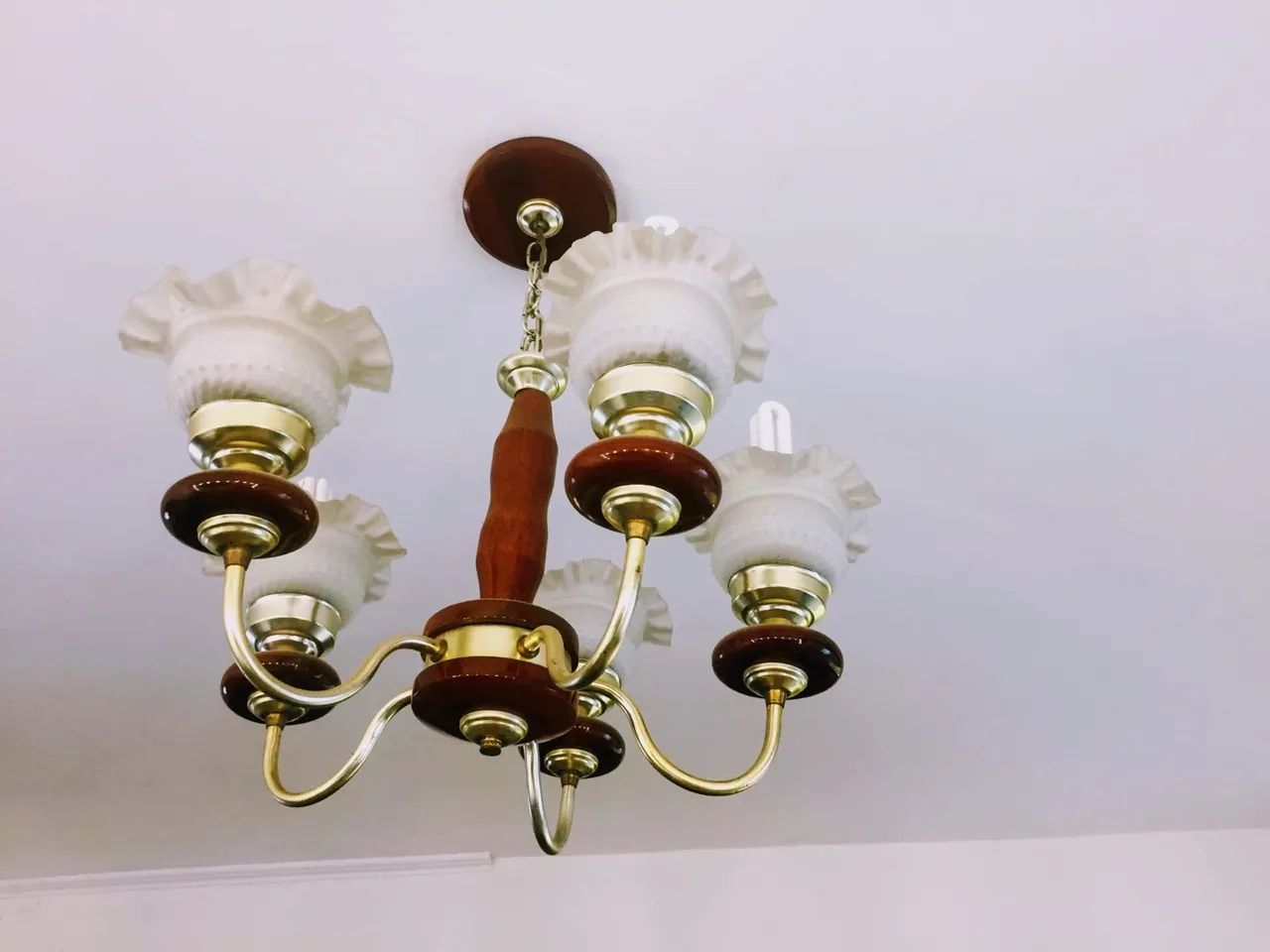 Lustre de Cristal 5 Lâmpadas - Foto 3