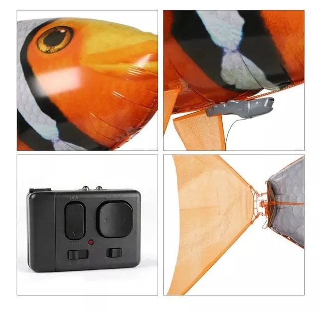 Peixe voador com controle remoto novo na caixa - Foto 5