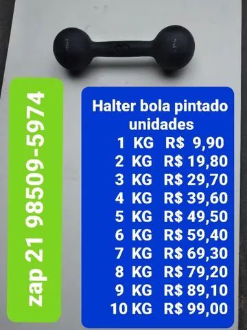 Halteres musculação 