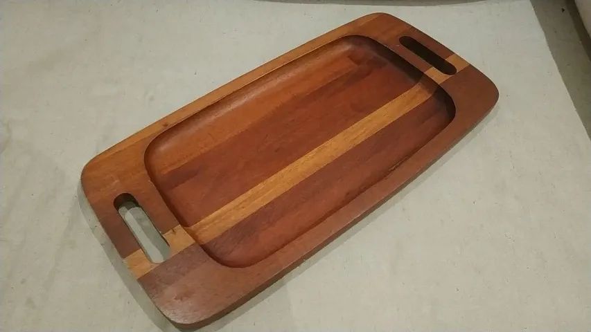 Gamela madeira bandeja para servir 48X24