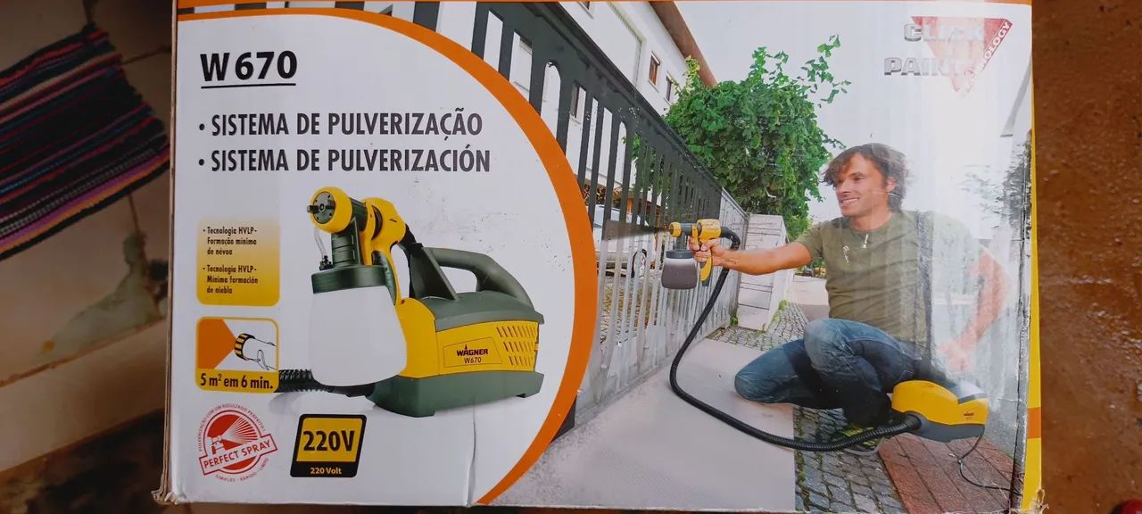 Pistola de Pulverização Wagner W670 - Nova