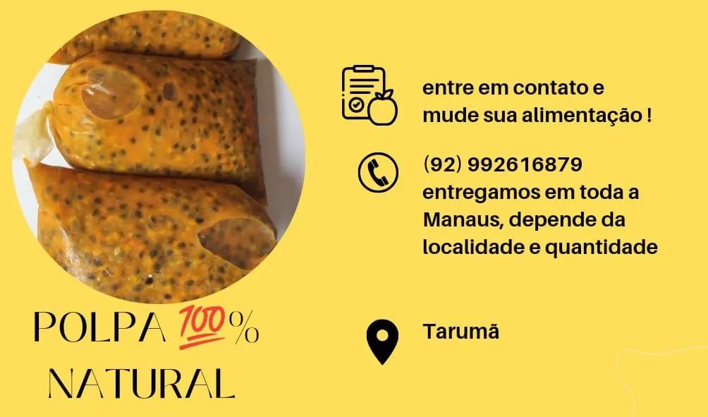 Vendo polpa de maracujá 100% natural, pura sem água!! - Foto 3