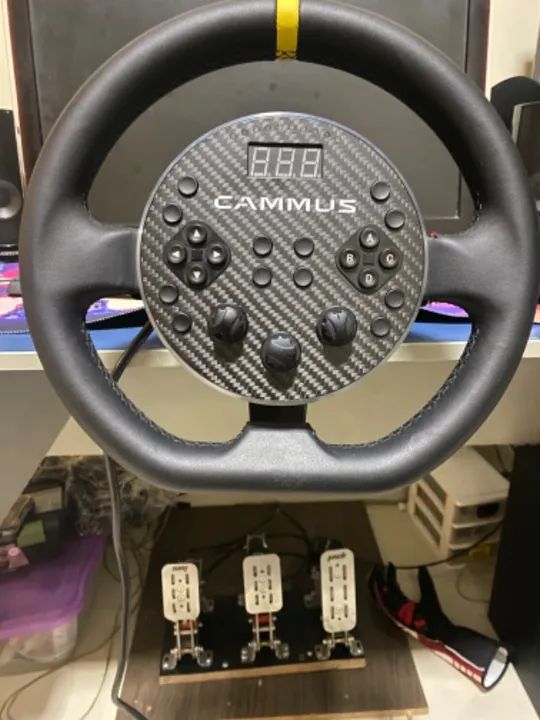 Simulador direct drive cammus c5 + pedais sim jack celula de carga
