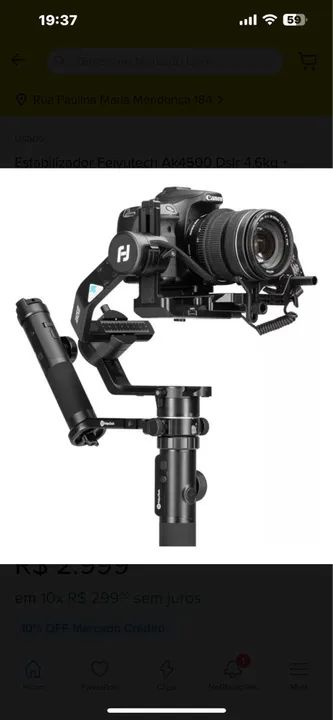 Estabilizador Feiyutech Ak4500 Dslr 4,6kg + Follow Focus (Usado) - Foto 5