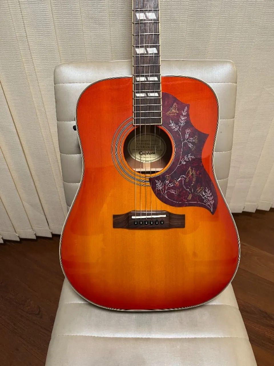Violão Epiphone Hummingbird Pro Aco - C/Preamp Fishman Prefix Plus