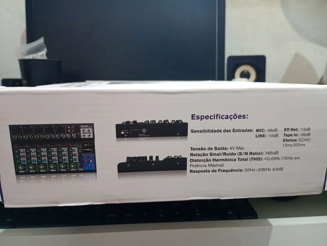 Mesa de som 7 canais - Aparelhos de Som - Nova Esperança