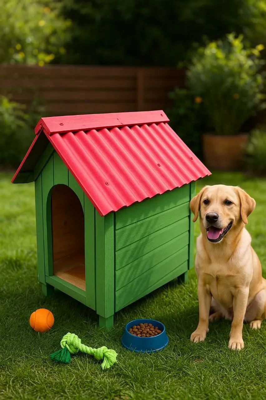 Casinha de cachorro de madeira Média 
