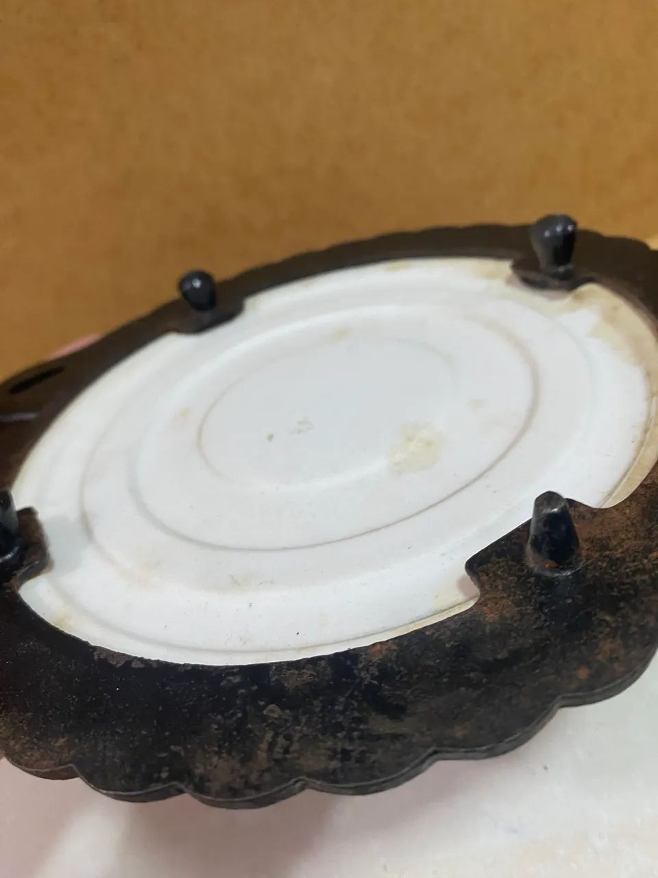 Trivette vintage de ferro fundido MUITO RARO. - Foto 5