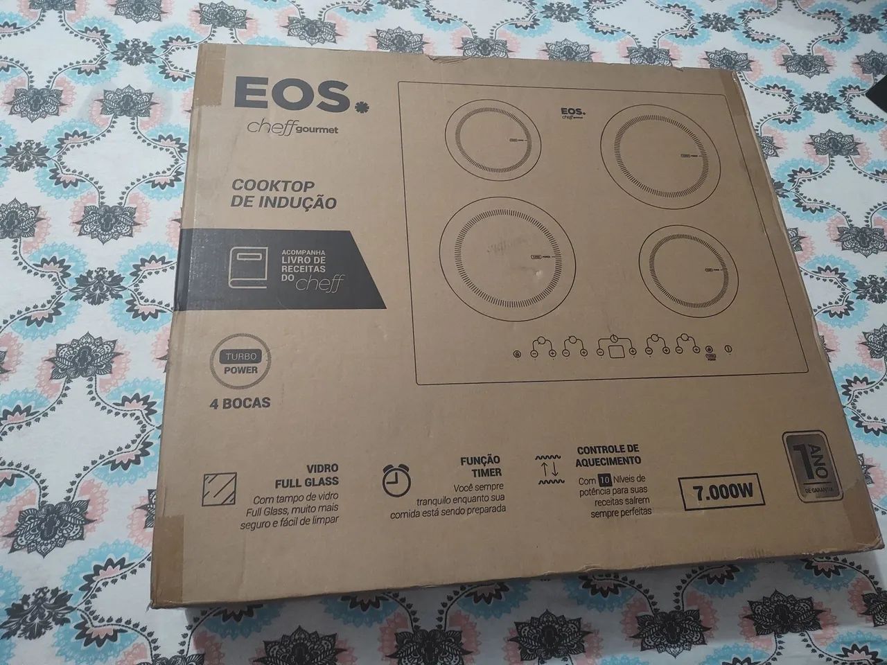 Cooktop de Indução EOS Cheff Gourmet 7.000W 4 Bocas - Foto 4