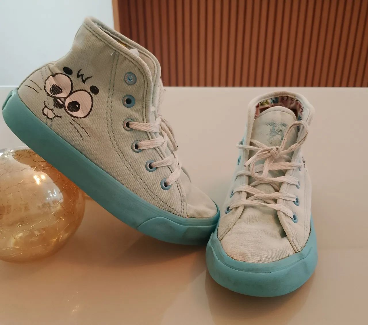 Tênis casual menina Tam 31 turma da Monica lindo