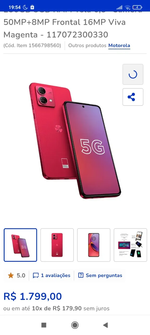 Vendo moto G 84 256g lacrado