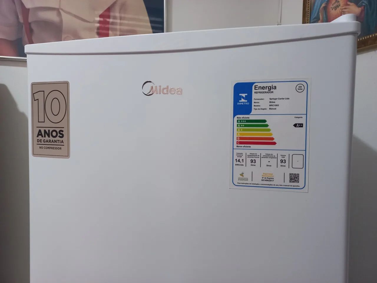 Frigobar midea novo 93L na garantia!