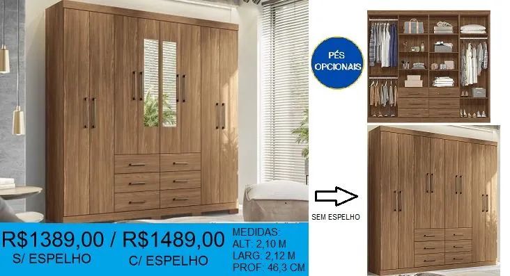 Guarda-roupa grande e reforçado - Foto 3