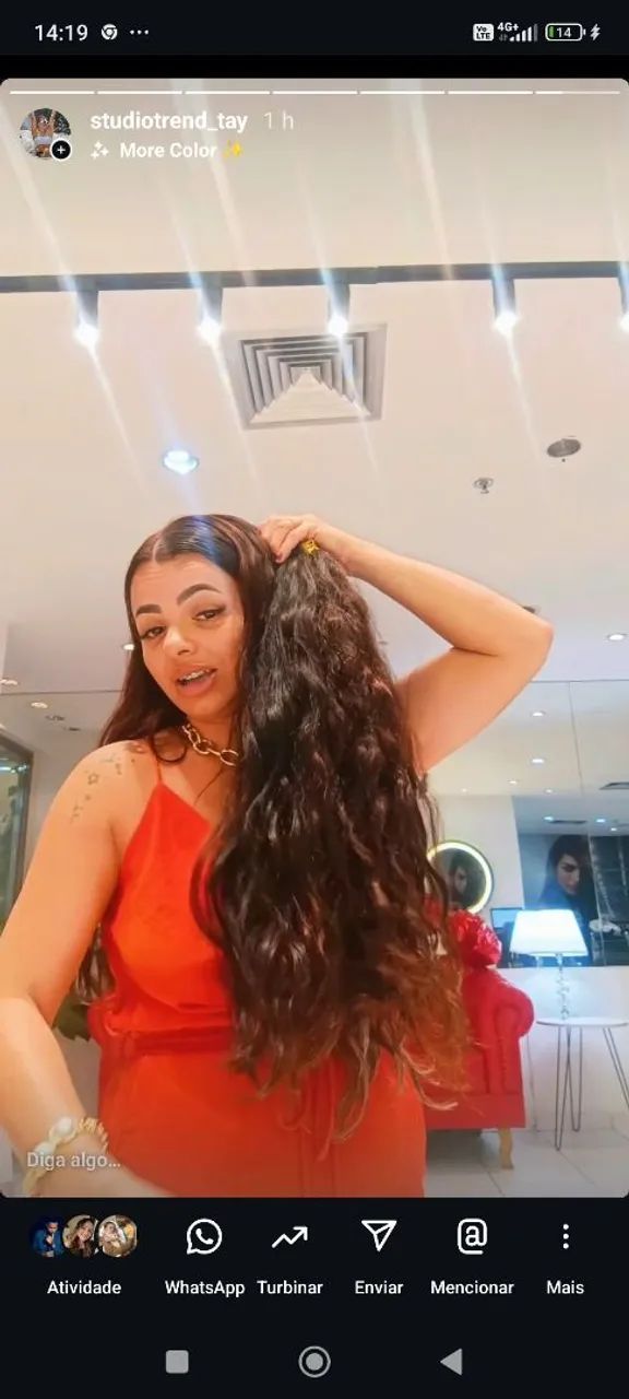Cabelo humano cacheado