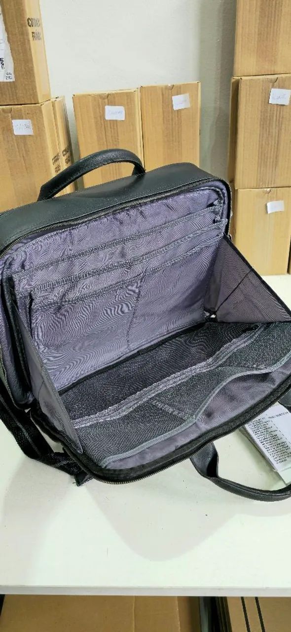 Maleta Executiva Pasta de Couro Legítimo para Notebook Dell Original Full Office Até 17" - Foto 3