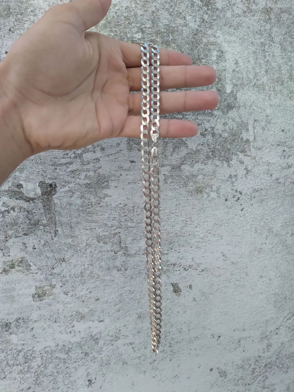 Prata escama 7mm 70cm
