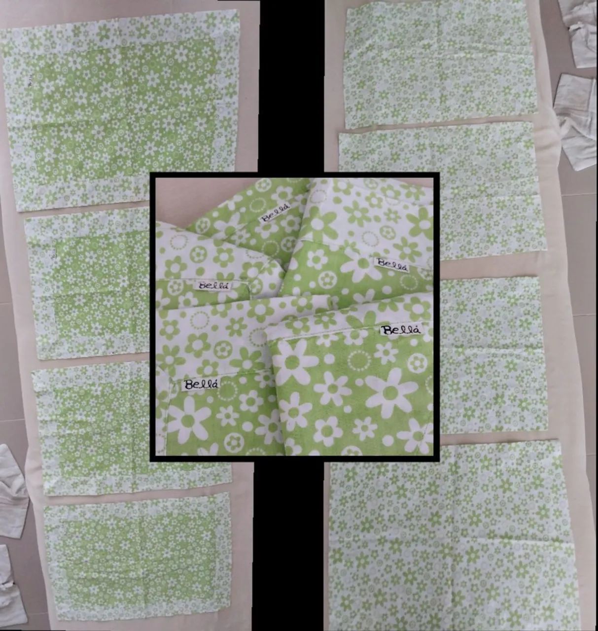 Novo! Jogo de sala (09 itens)! Conj 01 Manta Gde/04 pqs (Dupla face)/04 capas almofadas - Foto 4