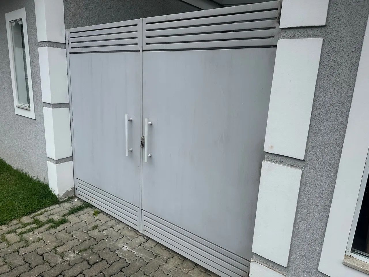 Portão de Aço Cinza - Foto 2