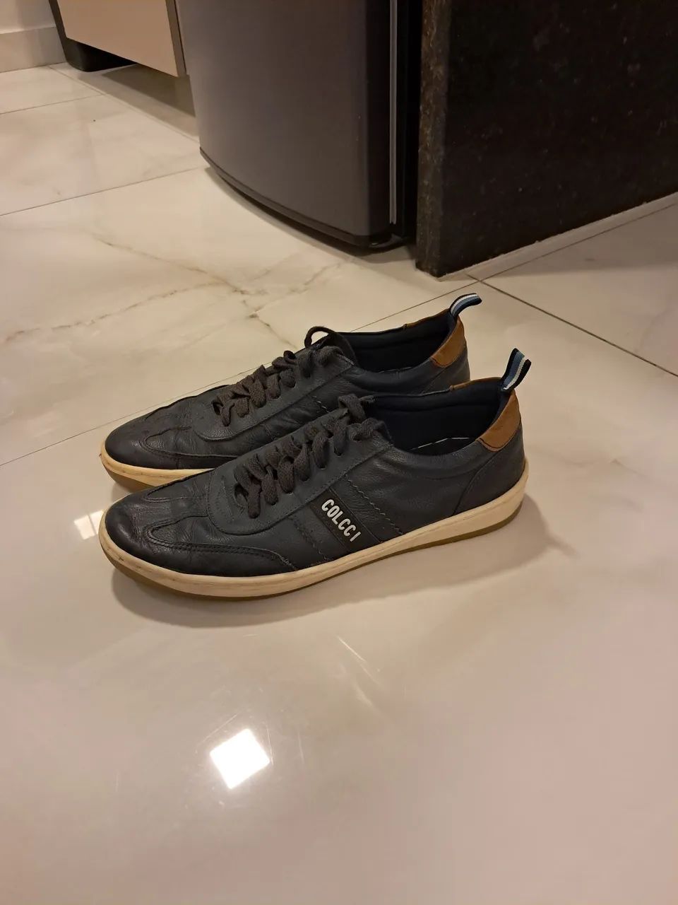 Sapatenis em a couro COLCCI Azul (tamanho 42)