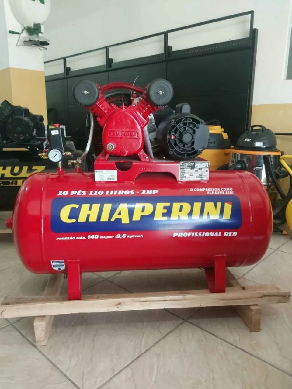 Compressor de ar Chiaperini 110L 140psi Profissional (Novo/Loja)