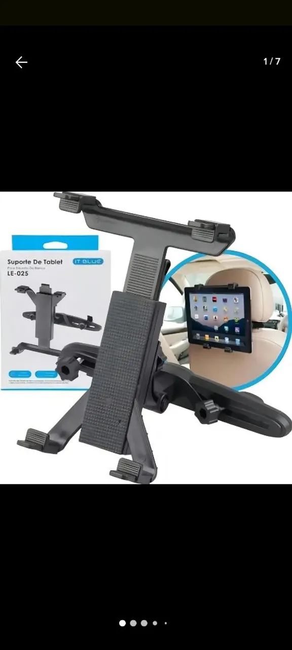 Suporte para tablet banco veicular