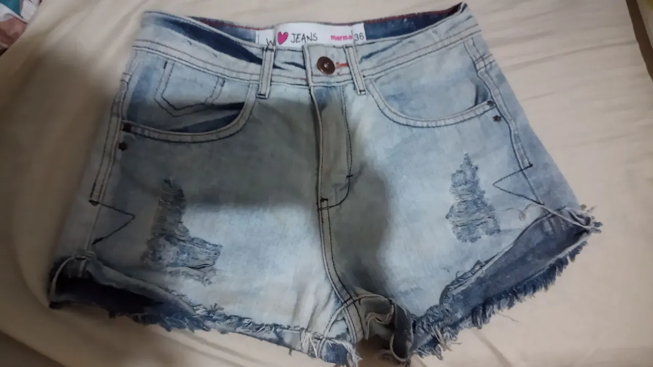 Shorts Jeans Desfiado