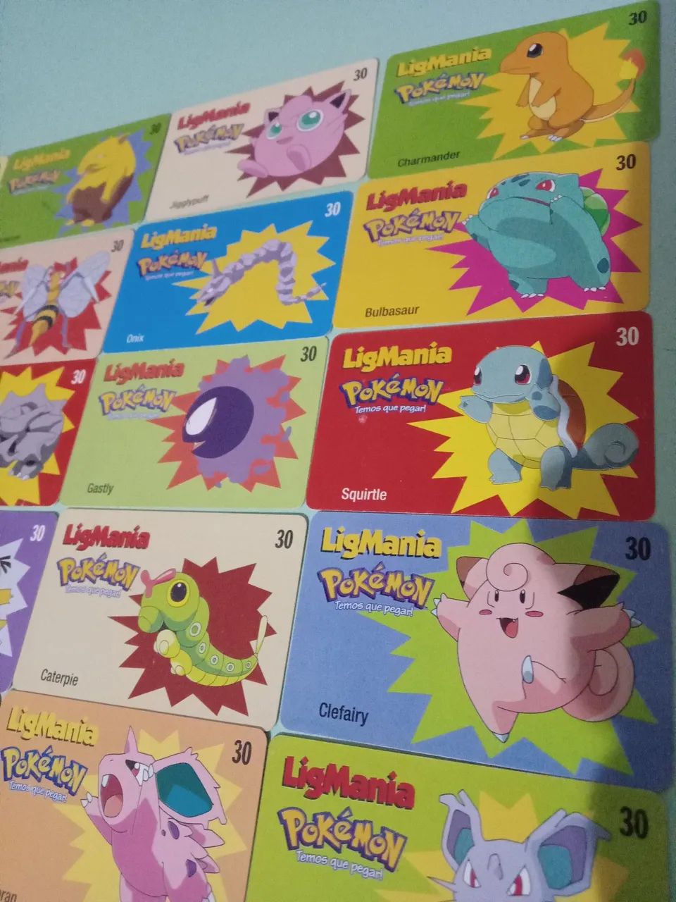 Vinte Cartões telefônicos Pokémon - colecionáveis - Foto 2