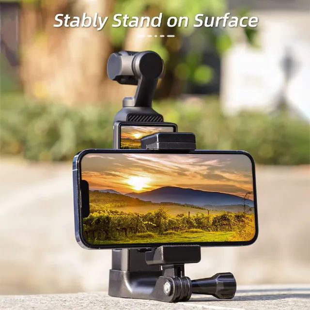 Dji Osmo pocket 3 Suporte frontal para celular, adaptador de tripé. - Foto 6