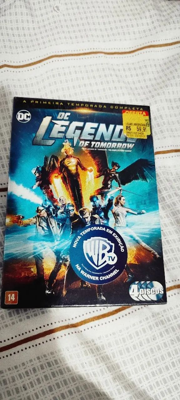 DVD NOVOS LACRADOS DC LEGENDS OF TOMORROW TEMP 1 E 2 COMPETA - CDs