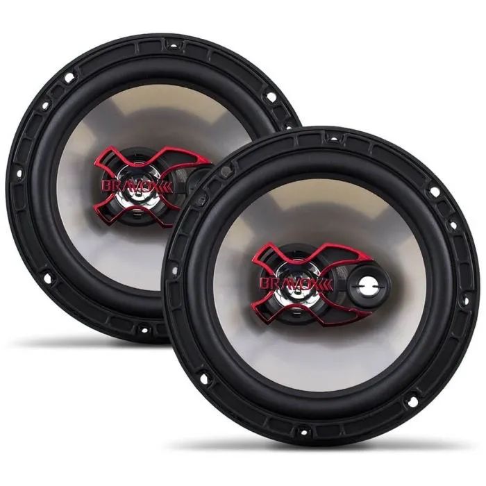 PAR DE ALTO-FALANTES 6" BRAVOX TRIAXIAL B3X60X 
