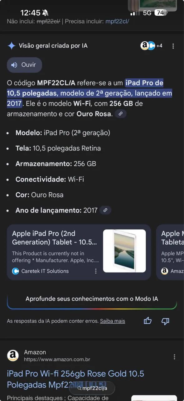 iPad Pro 10.5 Wi-Fi A1701 256g  - Foto 3