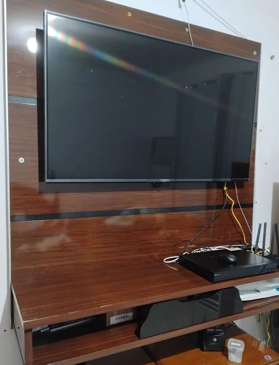 Painel em madeira de qualidade ! pesada e resistente TV  até 60 polegadas  - Foto 4