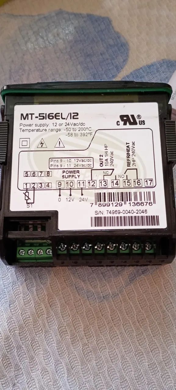 Controlador De Temperatura Mt 516e L 12v 24v Full Gauge - Foto 4