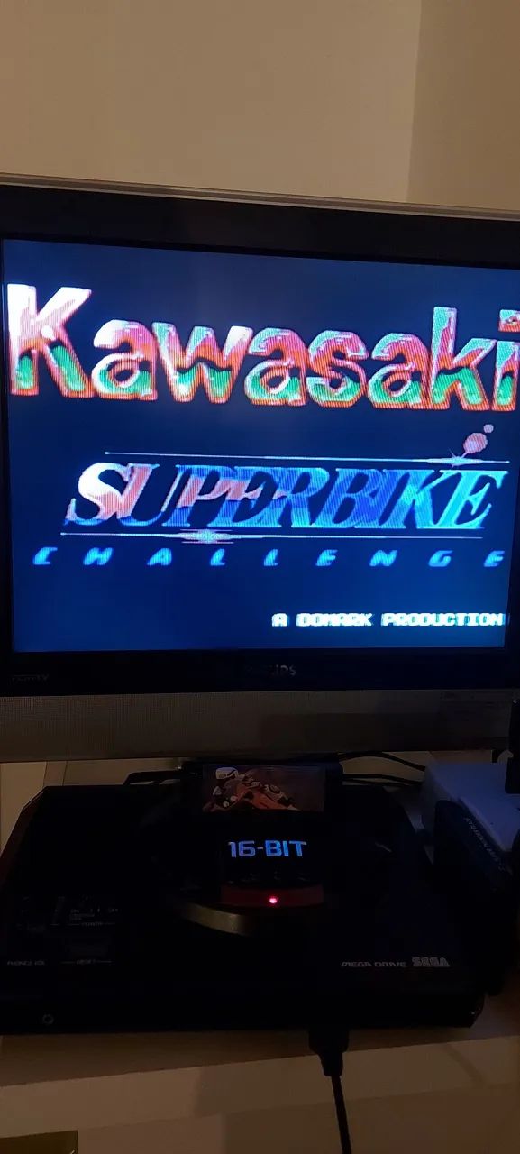 Fita Kawasaki Super Bikes - Mega Drive - Foto 3