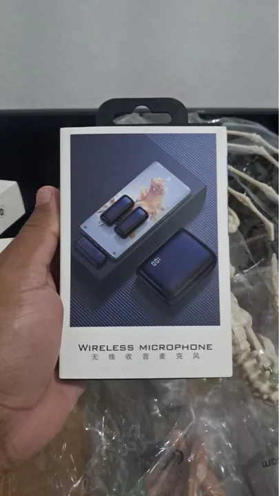 Microfone sem fio para celular - Novo lapela