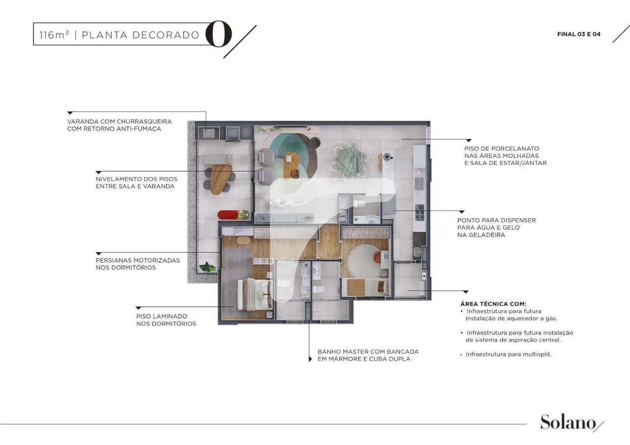 Apartamento com 3 dormitórios à venda, 111 m² por R$ 1.176.100,00 - Residencial Solano - L - Foto 4