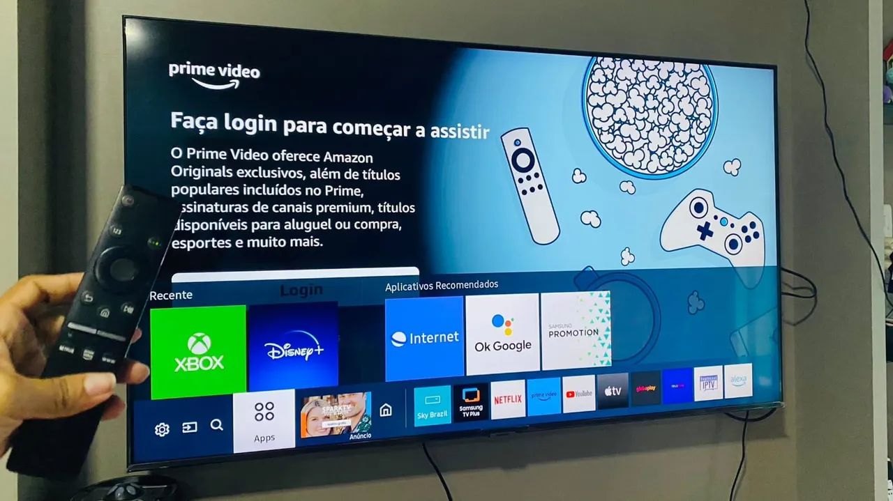 TV Smart 4K com Alexa integrada 50 polegadas 