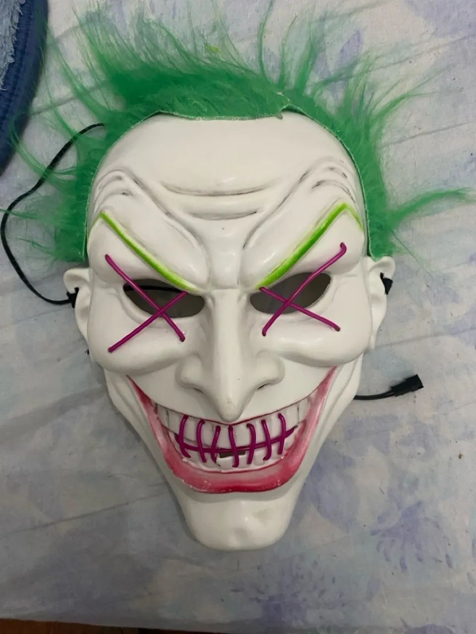 Máscara de Halloween do Coringa de Led