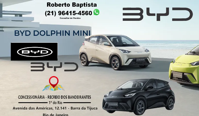 BYD Dolphin Mini EV 100% Elétrico " 0 km " 2026 (2 1) 9 6 4 1 5 - 4 5 6 0